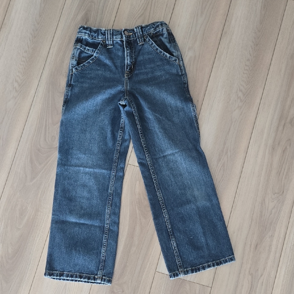 Old Navy - Girls Classic Straight Leg Denim Jeans - Dark Blue